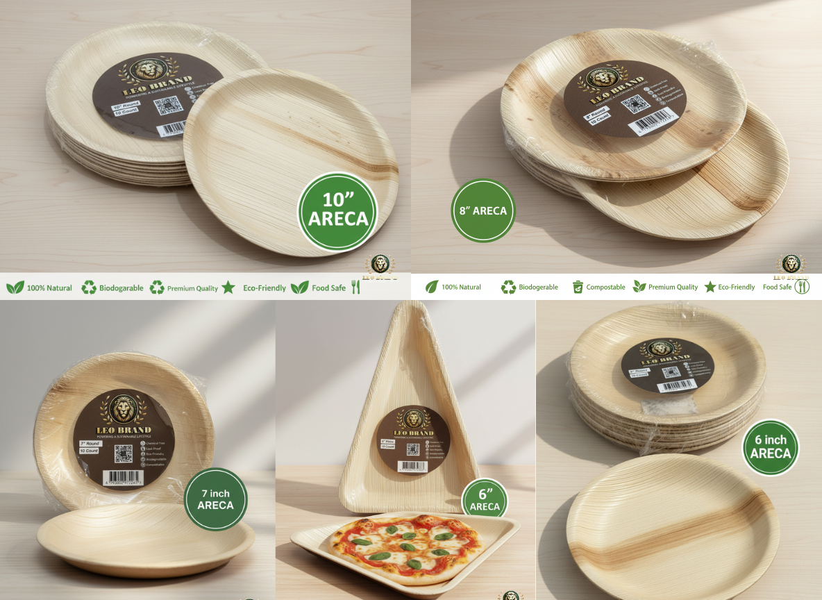 Premium Natural Areca Palm Leaf Plates