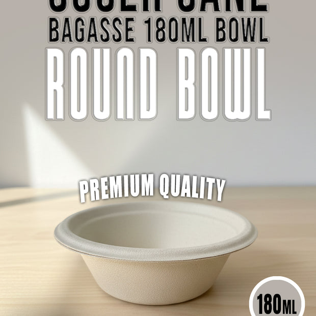 Premium Small Sugarcane Bowls (120ML – 240ML)