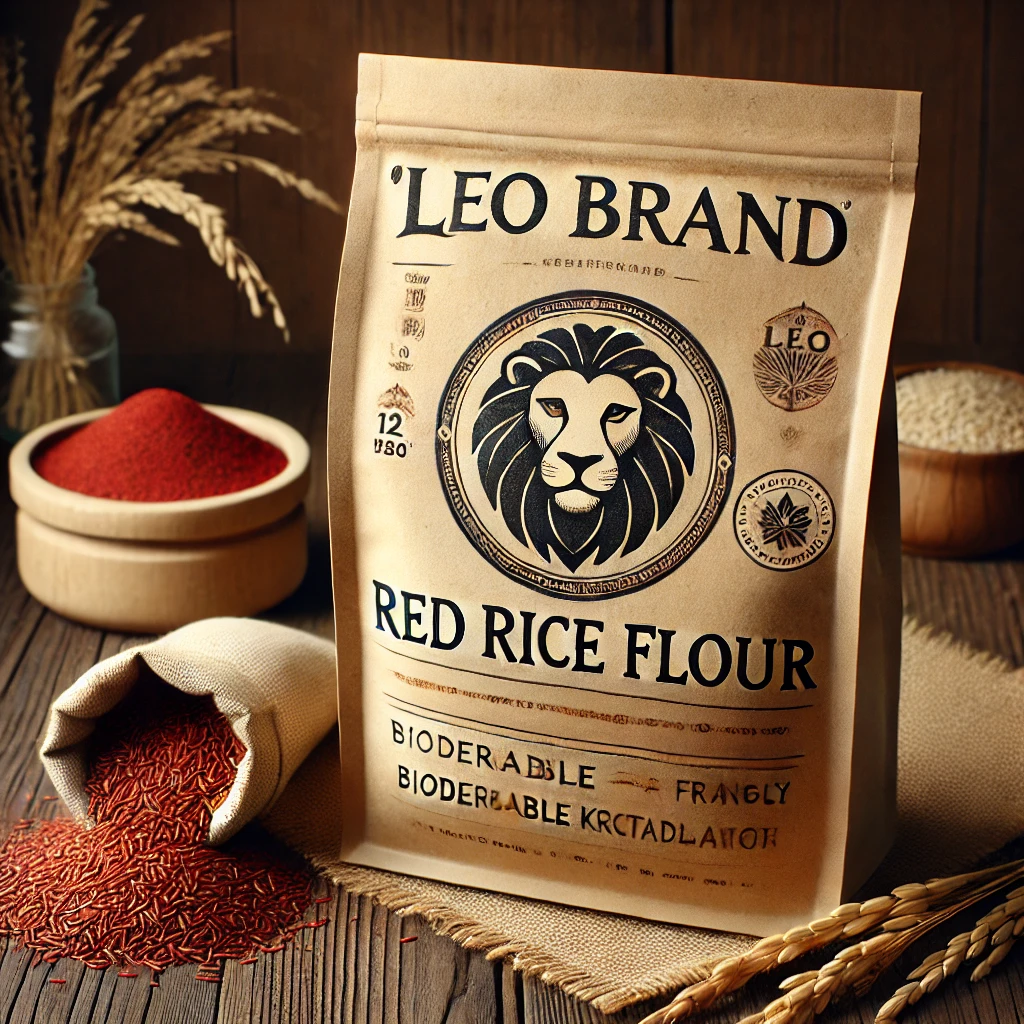 Leo Brand Red Rice Flour - 100% Natural & Stone Ground