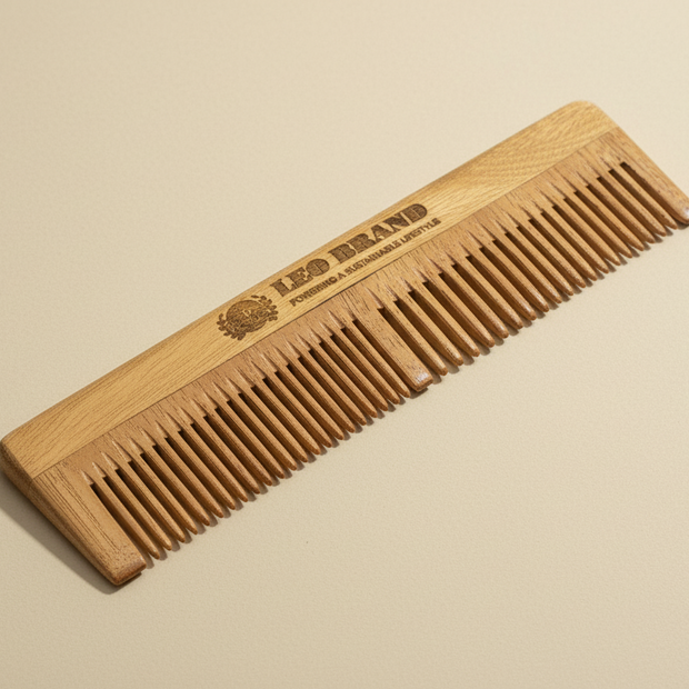 Neem Wood Dual Comb - Anti Hairfall and Dandruff Control