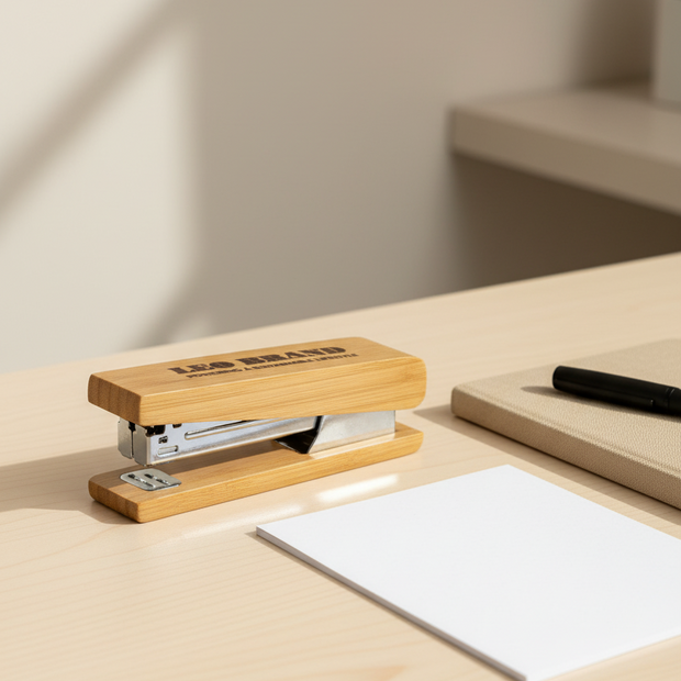 Bamboo Stapler - Eco Friendly, Stylish, Practical Office Accessory