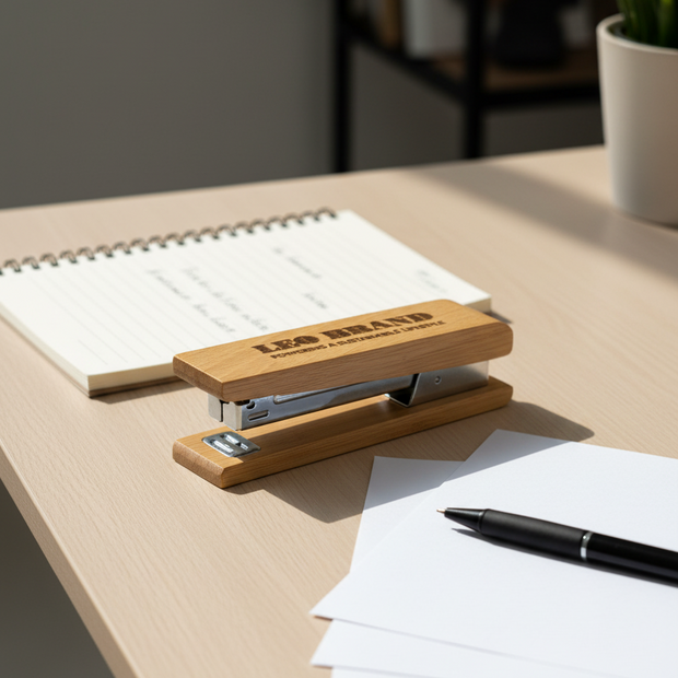 Bamboo Stapler - Eco Friendly, Stylish, Practical Office Accessory