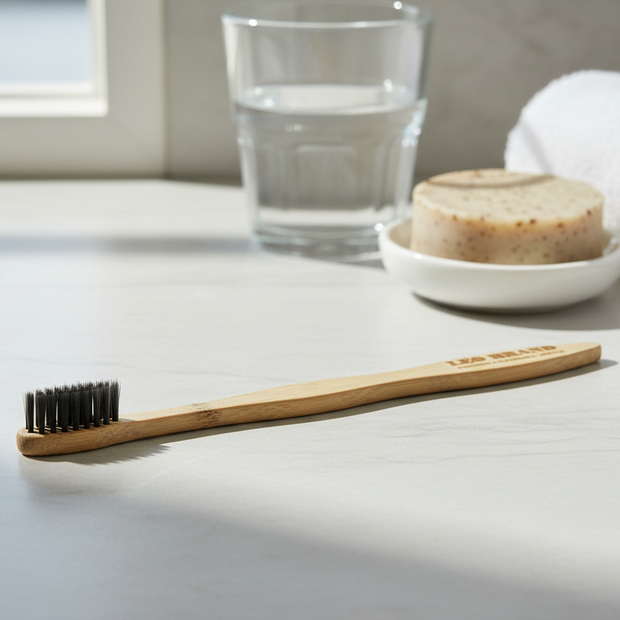 Bamboo Kids Toothbrush - Ultra Soft Charcoal Bristles