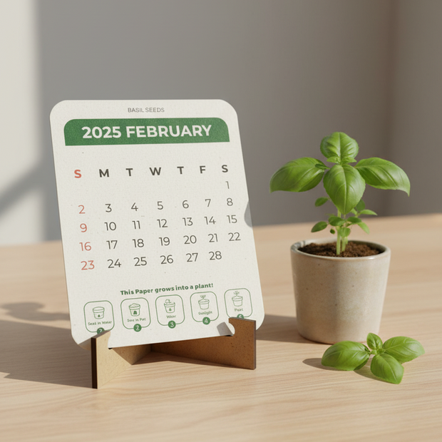 Plantable Calendar - Eco Friendly Seed Paper Calendar