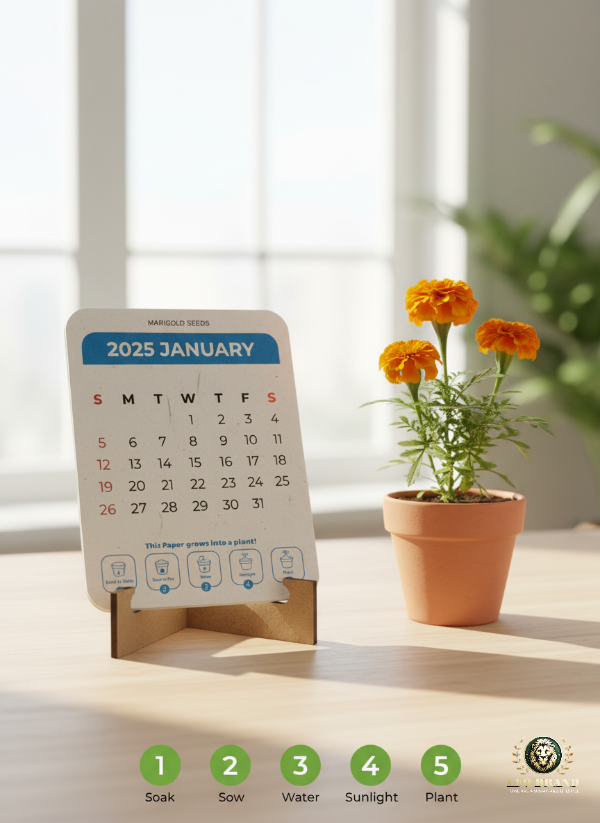 Plantable Calendar - Eco Friendly Seed Paper Calendar