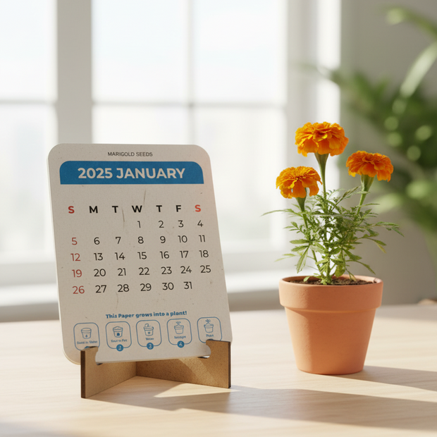 Plantable Calendar - Eco Friendly Seed Paper Calendar