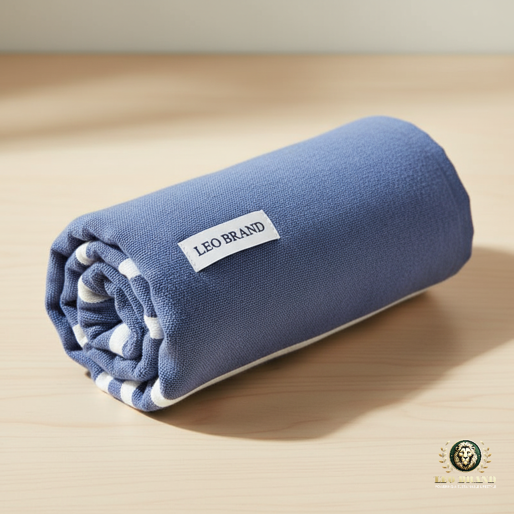 Bamboo Ultra Soft & Thin Turkish Towels (Powder Blue & Sunshine Yellow)