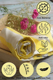 Bamboo Ultra Soft & Thin Turkish Towels (Powder Blue & Sunshine Yellow)