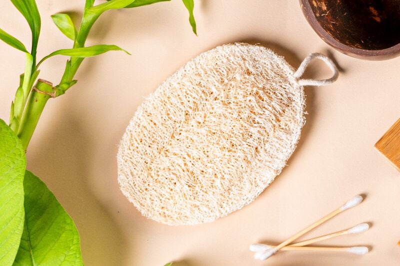 Natural Bath Loofah - 100% Sun Dried Organic Body Scrubber