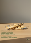 Bamboo Pen - Eco Friendly Ballpoint Pen with Natural Bamboo Barrel for Sustainable Writing
