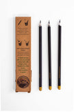 Black Paper Seed Pencil – Eco-Friendly Plantable Pencil (Pack of 10)