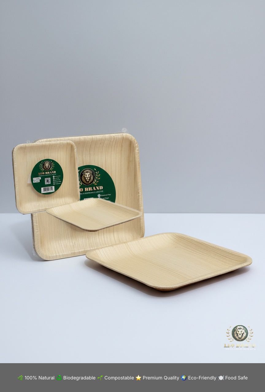 6 inch Premium Areca Palm Leaf Plates