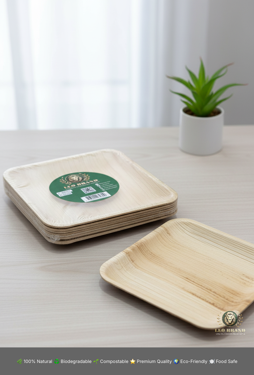 6 inch Premium Areca Palm Leaf Plates