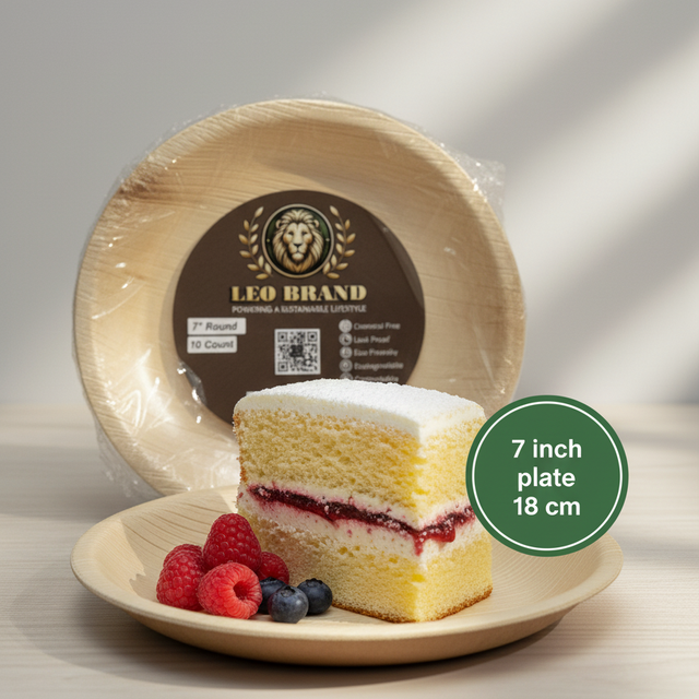 7 inch Premium Areca Palm Leaf Plates