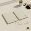 Plantable Notepad - Eco Friendly Recycled Paper Notebook with Seed Embedded Pages (Front and Back Cover)