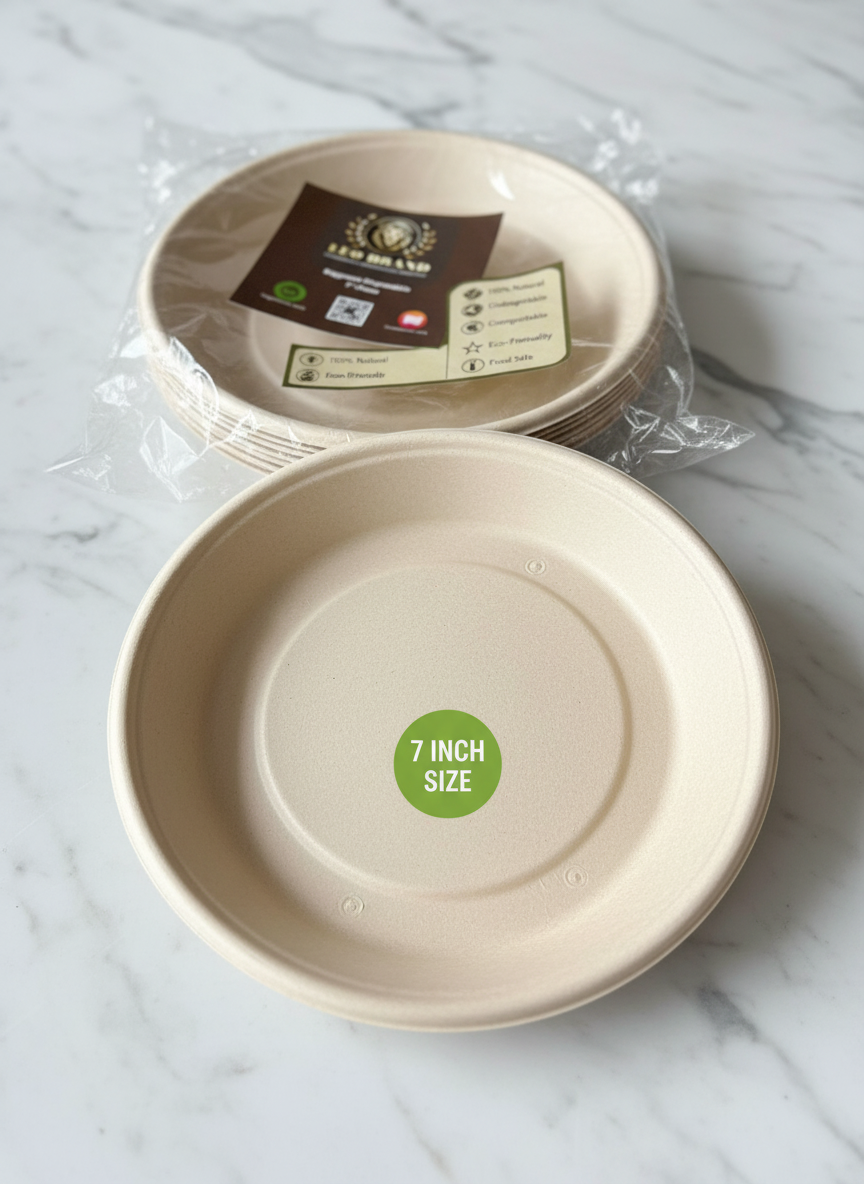 7 inch Premium Sugarcane Plate