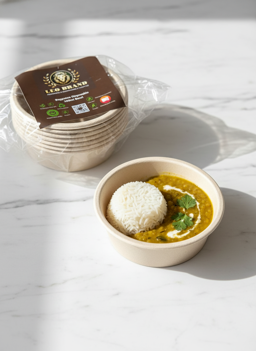 Premium Small Sugarcane Bowls (120ML – 240ML)