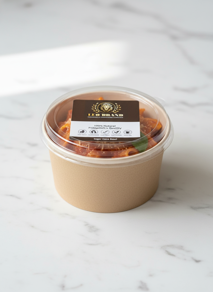 Premium Sugarcane Bowls with Lids