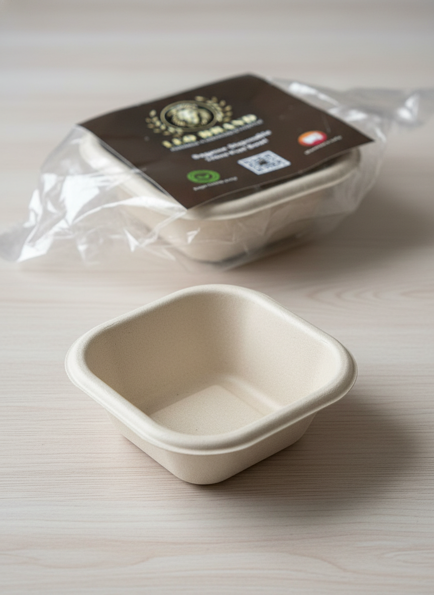Premium Small Sugarcane Bowls (120ML – 240ML)