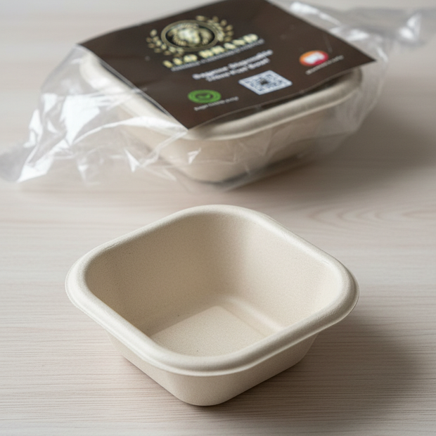 Premium Small Sugarcane Bowls (120ML – 240ML)