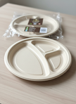 3CP Premium Sugarcane Tray & Plate