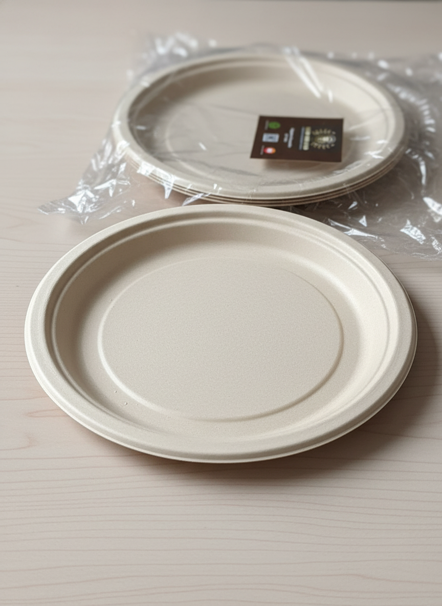 10 inch Premium Sugarcane Plate