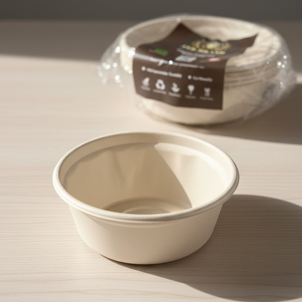 Premium Sugarcane Bowls with Lids